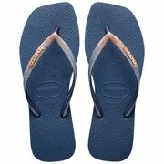 Chinelos Havaianas Slim Square Glitter