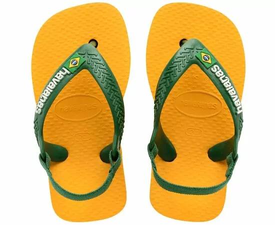 Chinelos Havaianas Baby Brasil Logo 