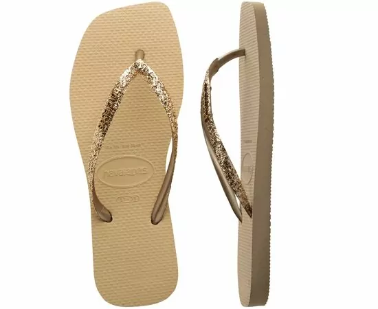 Chinelos Havaianas Slim Square Glitter