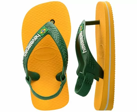 Chinelos Havaianas Baby Brasil Logo 