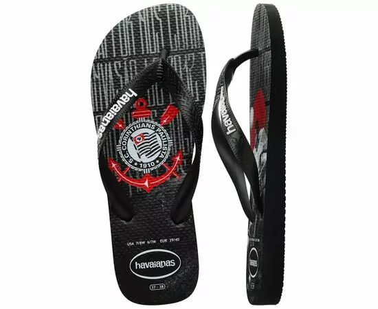 Chinelos Havaianas Top Times Corinthians