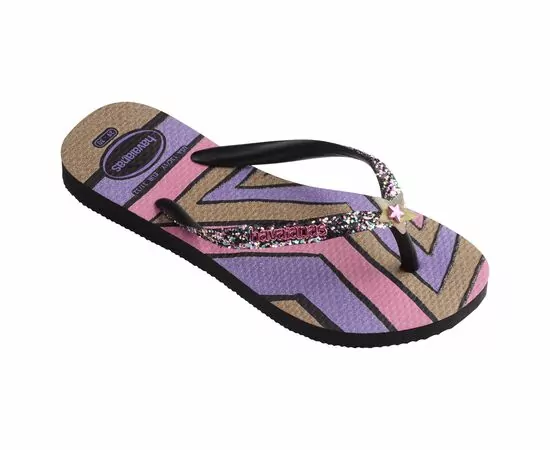 Chinelos Havaianas Kids Slim Glitter