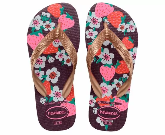 Chinelos Havaianas Kids Flores 