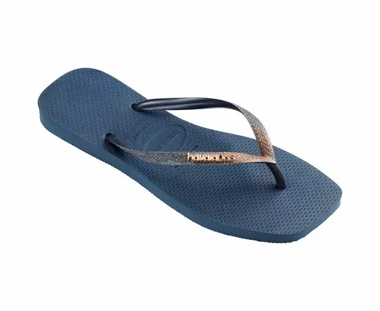 Chinelos Havaianas Slim Square Glitter