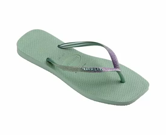 Chinelos Havaianas Slim Square Glitter