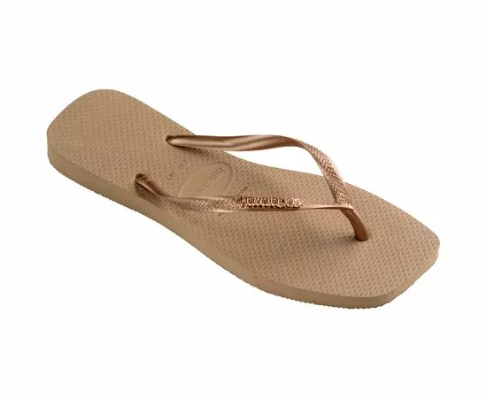 Chinelos Havaianas Slim Square Logo Metallic