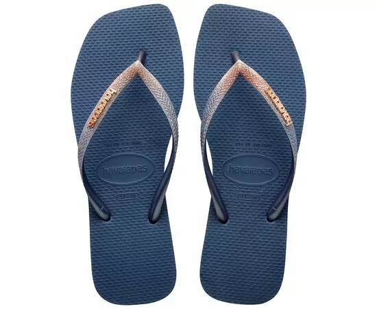 Chinelos Havaianas Slim Square Glitter