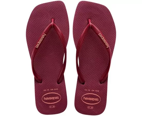 Sandalias Havaianas Slim Square Logo Metallic