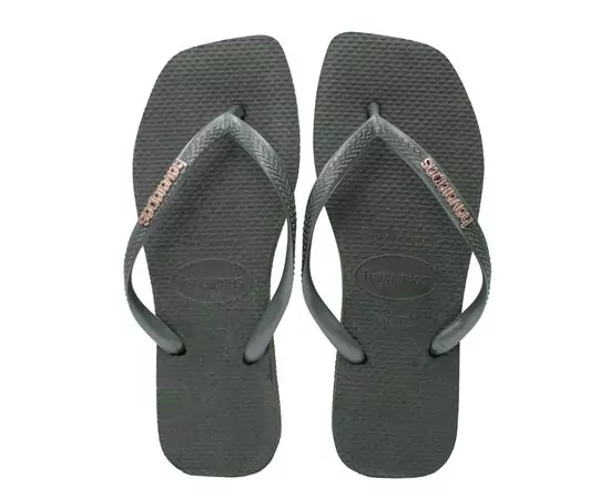 Sandalias Havaianas Slim Square Logo Metallic