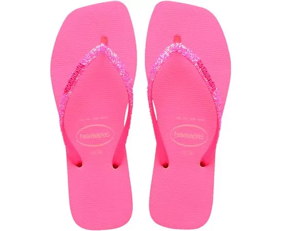 Sandalias Havaianas Slim Square Glitter Neon