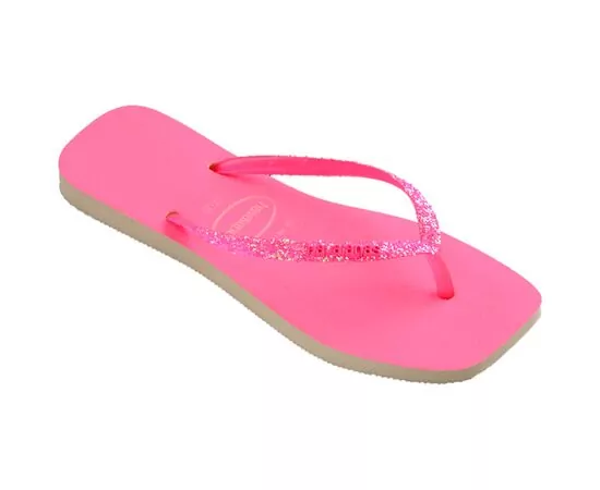 Sandalias Havaianas Slim Square Glitter Neon