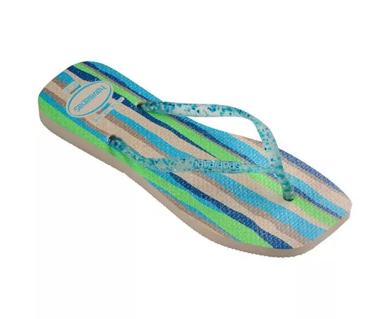 Chinelos Havaianas Slim Square Folia