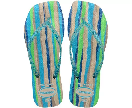 Chinelos Havaianas Slim Square Folia