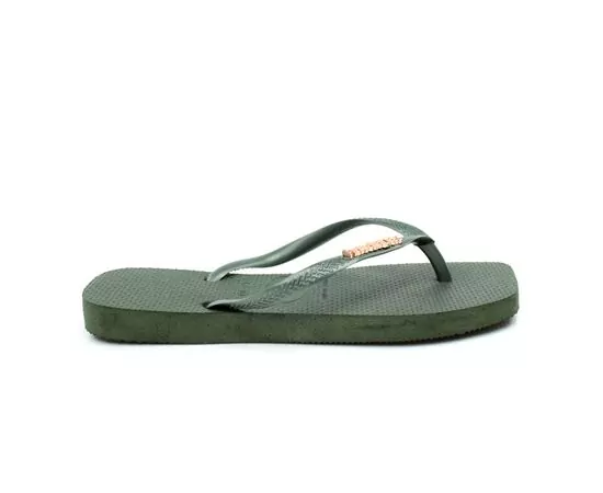 Sandalias Havaianas Slim Square Logo Metallic