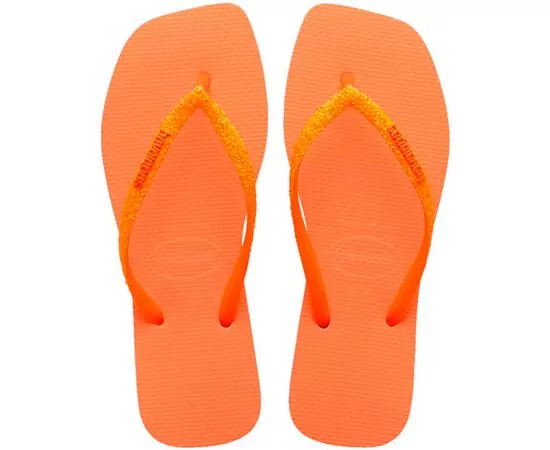 Sandalias Havaianas Slim Square Glitter Neon