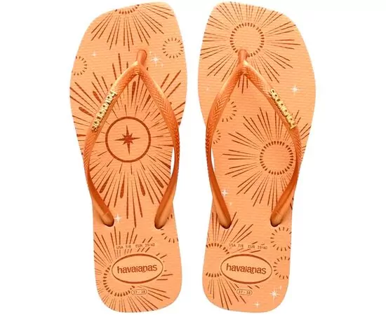 Sandalias Havaianas Slim Square Mettalic Party