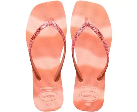 Chinelos Havaianas Slim Square Glitter Party