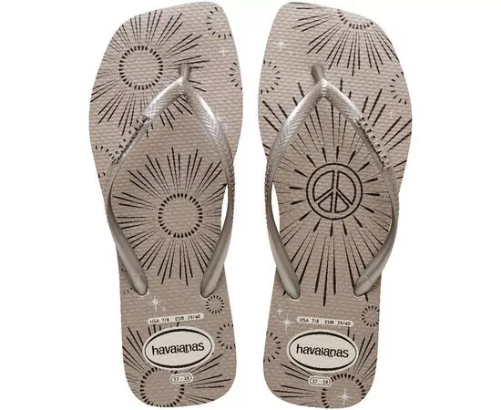 Sandalias Havaianas Slim Square Mettalic Party