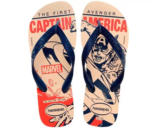 Sandalias Havaianas Top Marvel Logomania