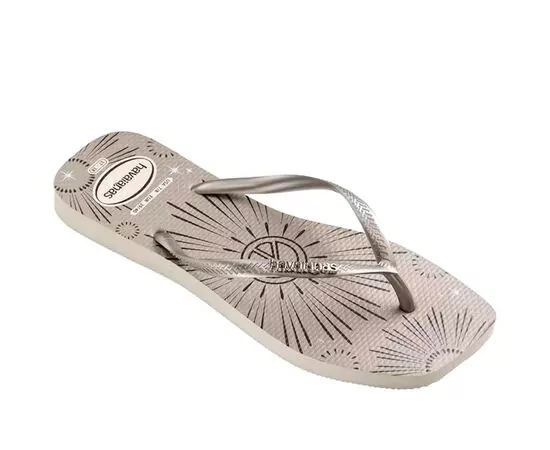 Sandalias Havaianas Slim Square Mettalic Party